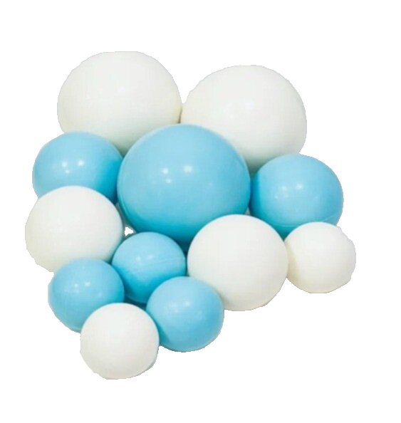 Фигурка из шок.глазури "Шары бело-голубые" микс