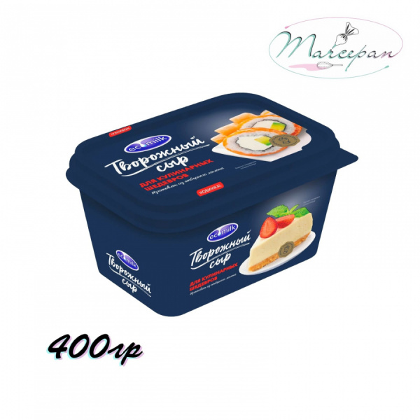 Сыр творожный Экомилк  ванночка 60% 400гр