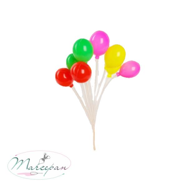 Топпер для кондитерских изделий "Шарики" 17х8х4,5 см, цвет МИКС 4716663   