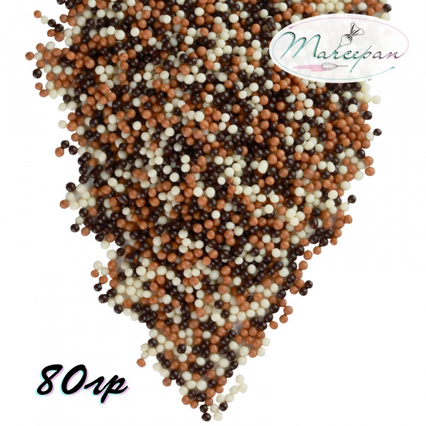 Драже рисов.Шокол.микс 2-5мм 80гр