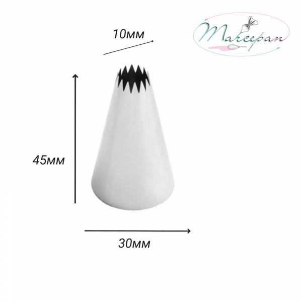 Насадка № 348 "Французская звезда" d 3 см, вых. 1 см