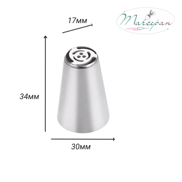 Насадка "Тюльпан" d=3 см, вых. 1,7 см 