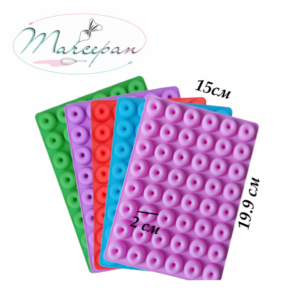 Форма силик "Пончик мини" 20мм 48шт