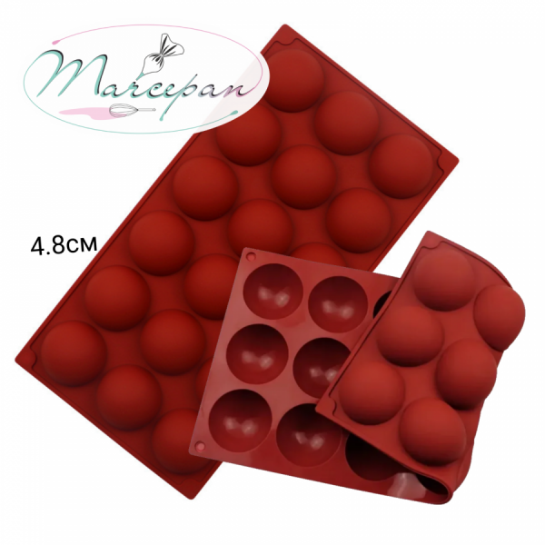 Форма для выпечки «Полусфера» 18 яч (d=4.8см)