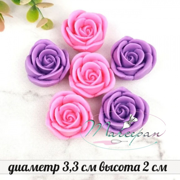 Силиконовая форма №46 Роза"- планшет 6 шт.