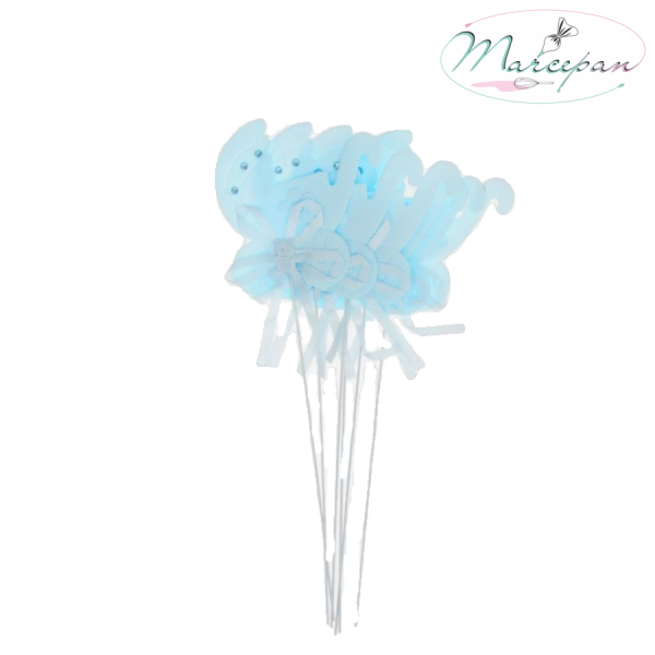 Топпер «Коляска», набор 6 шт., цвет голубой