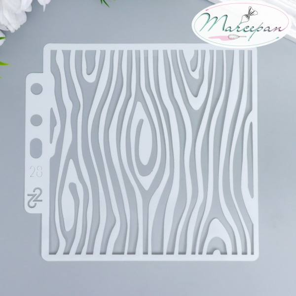 Трафарет "Древесная кора", 13*14 см.