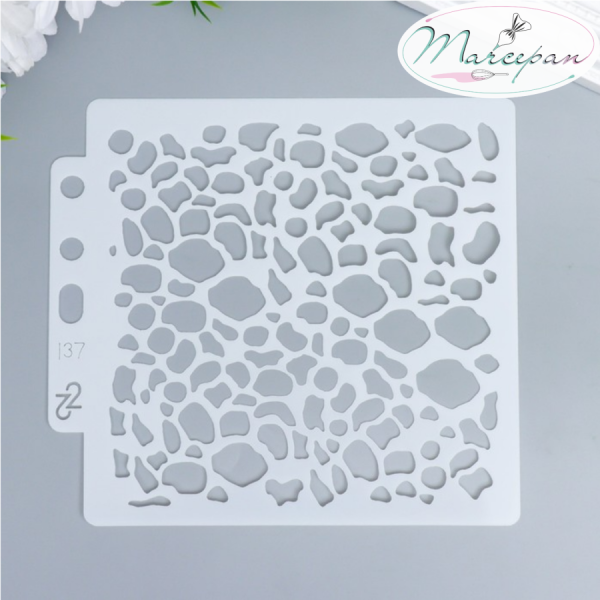 Трафарет пластик "Морская галька" 13х14 см   7425889
