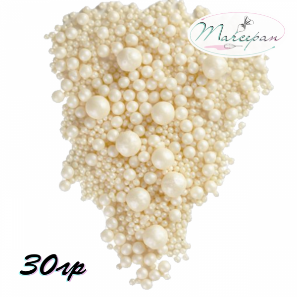 Драже рис.микс"Жемчуг/серебро" 30гр