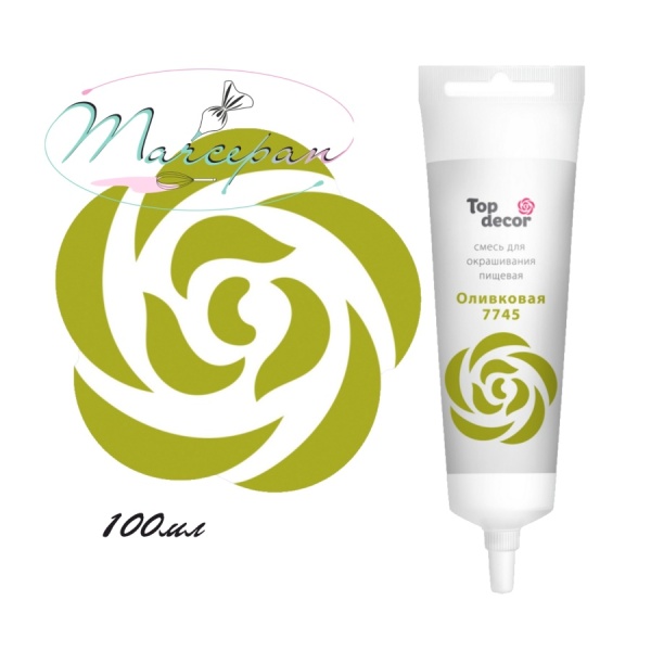 Краситель топ декор оливковая 100мл