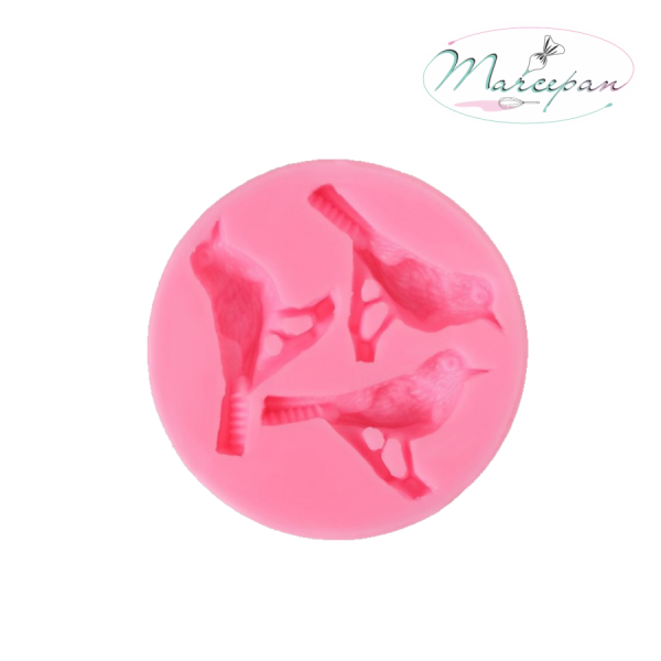 Молд "Три птицы" 6,5х1,1 см