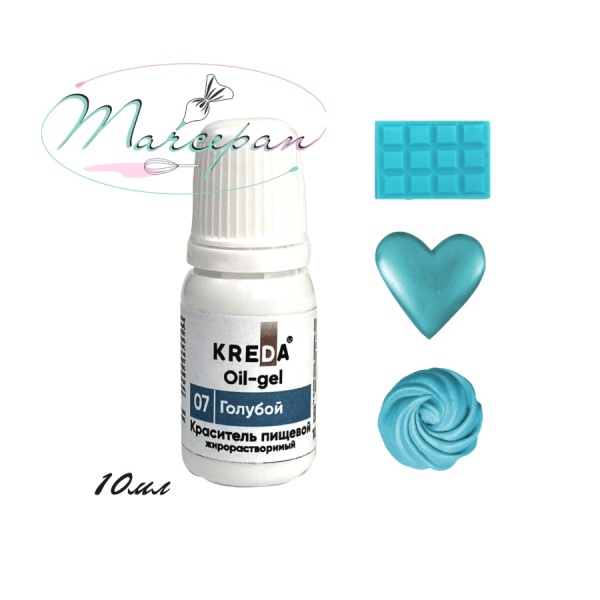 Краситель ойл-гель голубой 10мл