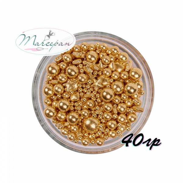 Пос. сах.шар. зол.микс 2,4,5,8, 12мм. 40гр