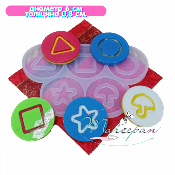 Силиконовая форма №1075 игра в кальмара