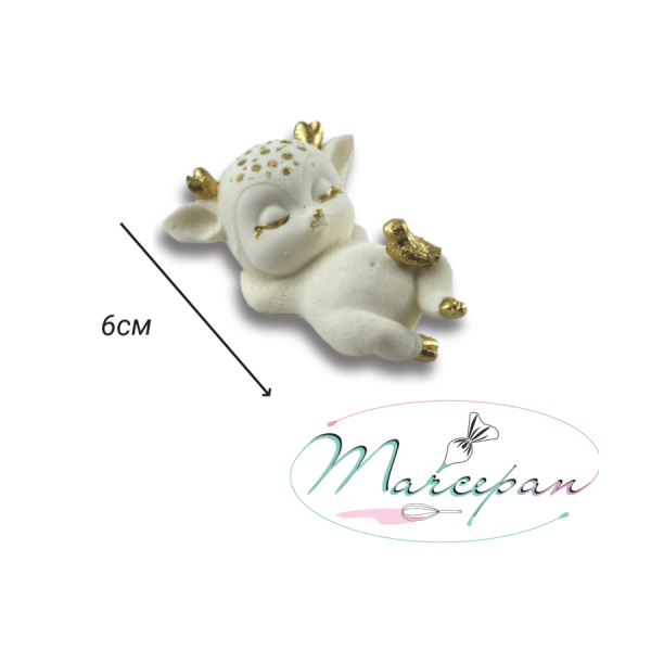 Фигурка из шок.глазури "Олененок с птичкой" 