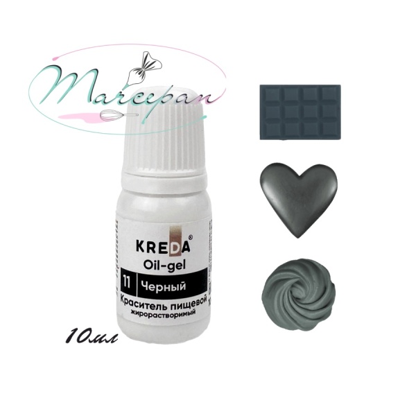 Краситель ойл-гель черный 10мл