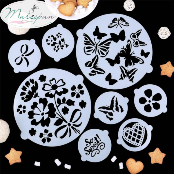 Трафарет "Букет" (20см, 8см) 8шт