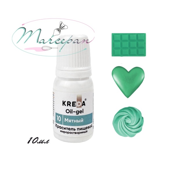 Краситель ойл-гель мятный 10мл