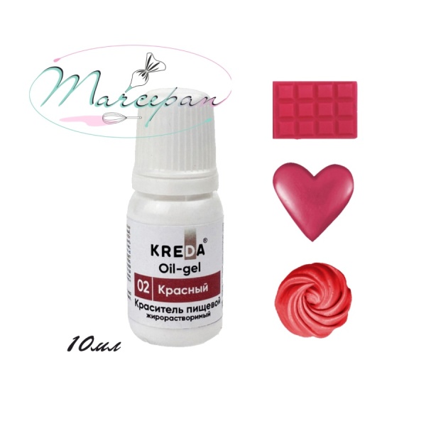 Краситель ойл-гель красный 10мл