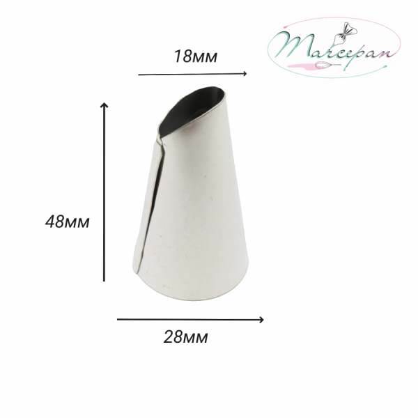 Насадка "Лепесток толстый прямой" d=2,8см,вых.1,8см