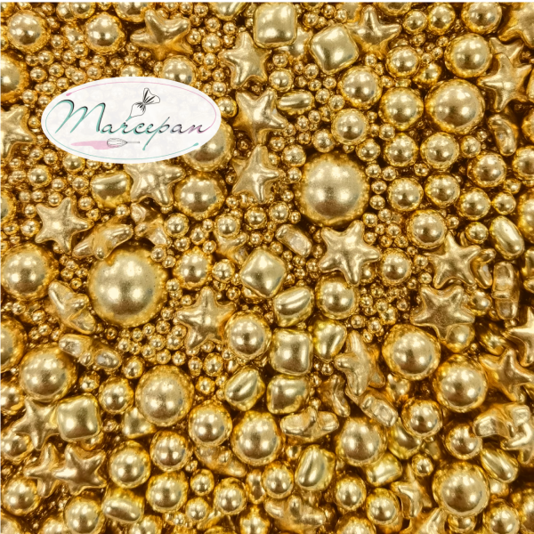 Пос. сах.шар. зол.микс 2,4,5,8,12мм. 20гр