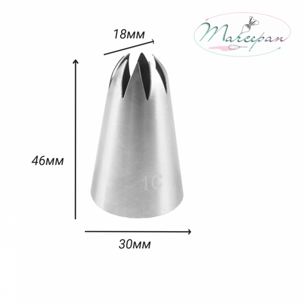 Насадка № 1C "Звезда" d=3 см, вых.1,8см