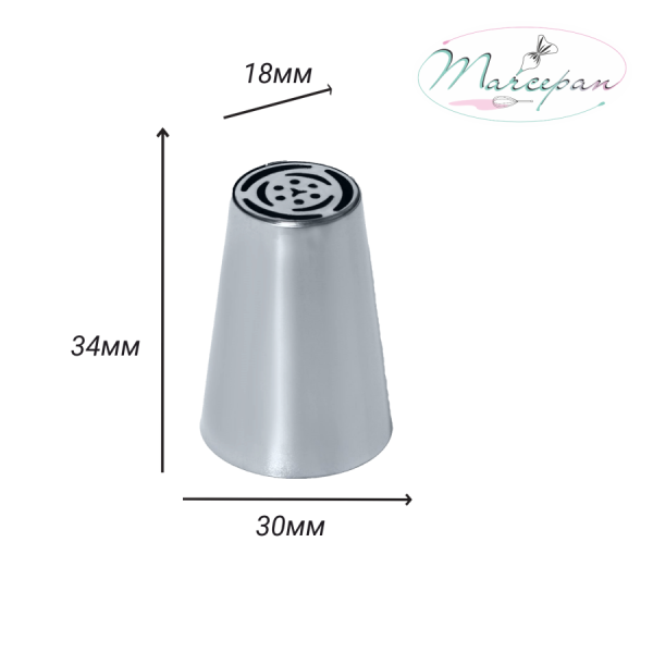 Насадка "Тюльпан" d=3 см, вых. 1,8 см 