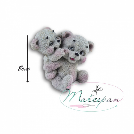 Фигурка из шок.глазури "Мишка с медвежонком"