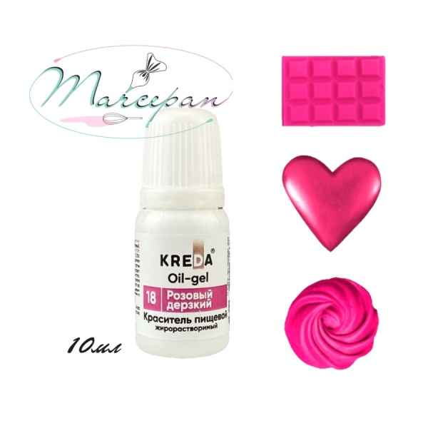 Краситель ойл-гель розовый дерзкий 10мл