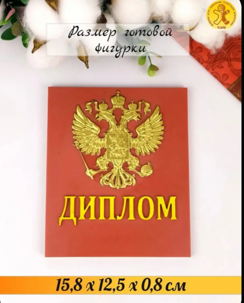 Силиконовая форма №1493 "Диплом".