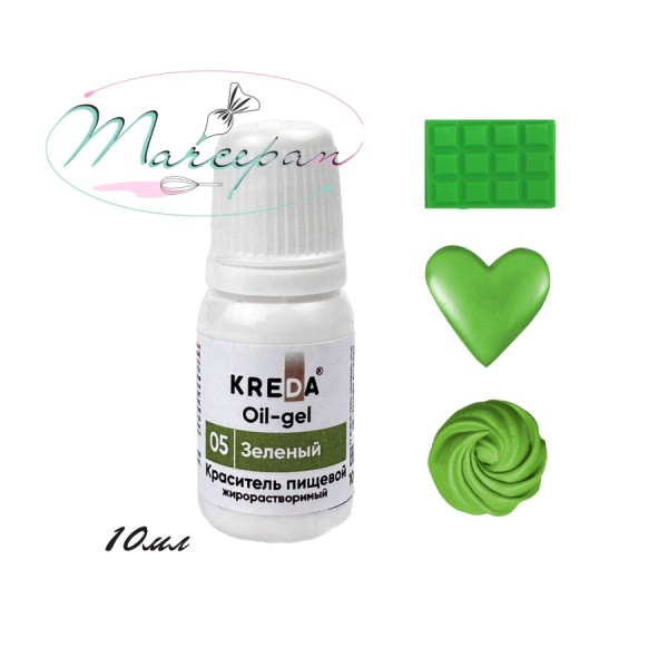 Краситель ойл-гель зеленый 10мл