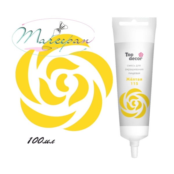 Краситель топ декор желтая100мл