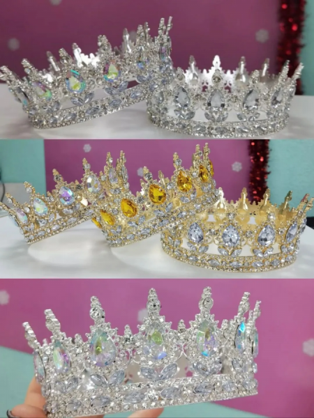 Корона d=12см зол/сер