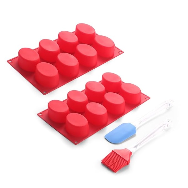 Силиконовая форма Овал средний 6яч 7х5,5х2,5 см